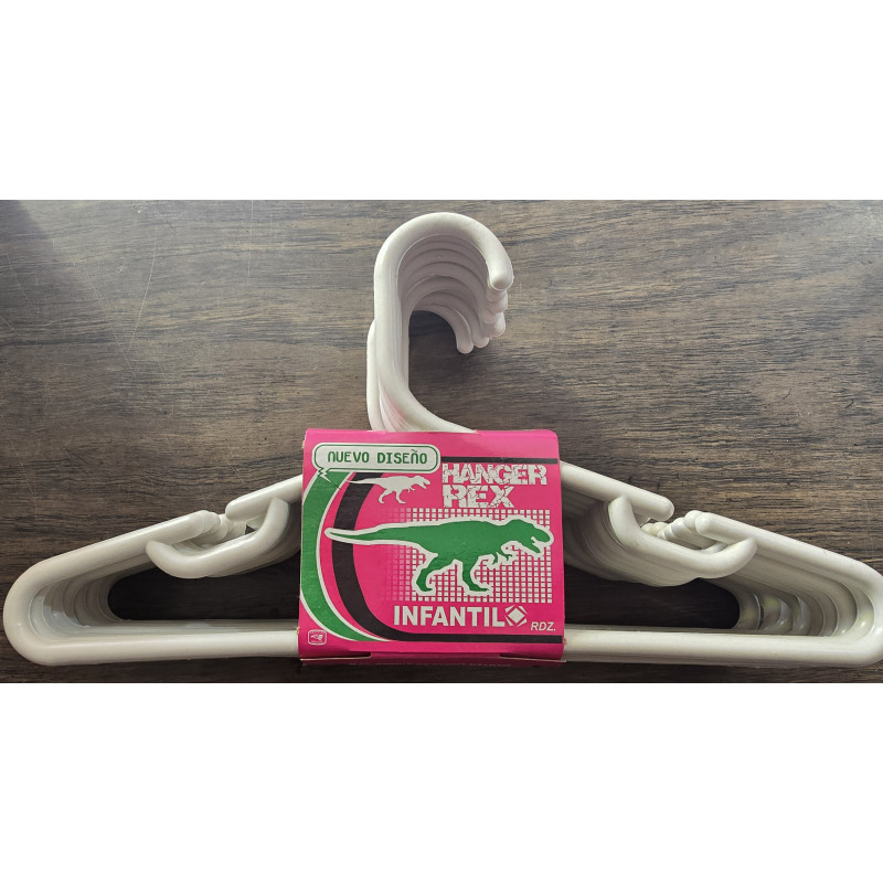 Gancho Infantil Pástico Hanger Rex