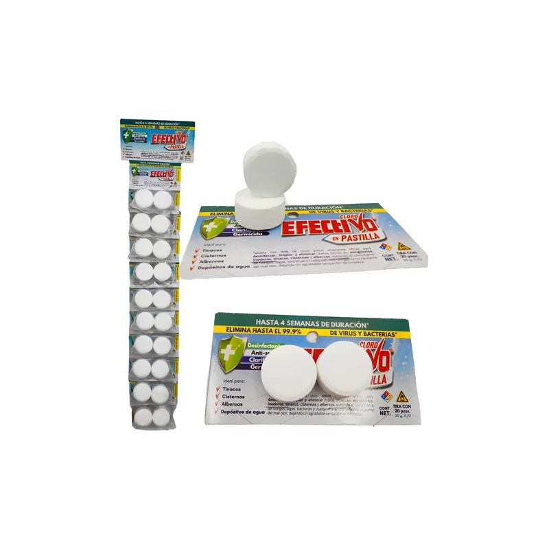 Pastillas de cloro Par Ardeli