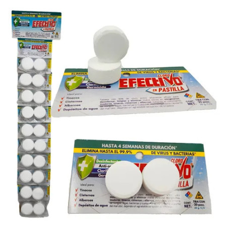 Pastillas de cloro Par Ardeli